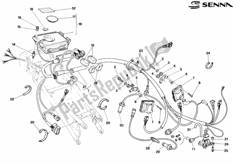 Todas as partes de Unidade De Controle Do Motor Senna do Ducati Superbike 916 Senna 1996